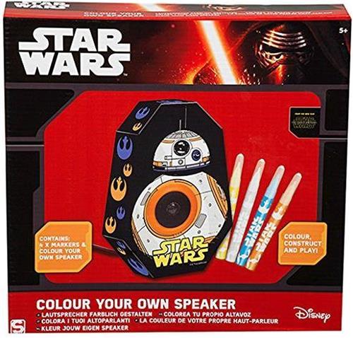 Star Wars Kleur je eigen Speaker BB8  28x16x5cm | Maak je eigen Box Kleur set