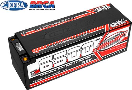 Team Corally - Voltax 120C LiPo Battery - 6500mAh - 14.8V - Stick 4S - 5mm Bullit