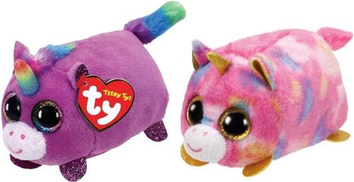 Ty - Knuffel - Teeny Ty's - Rosette Unicorn & Star Unicorn