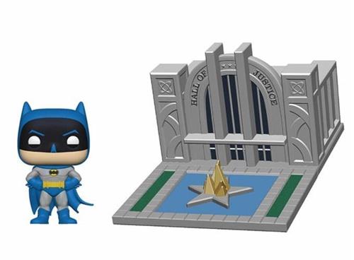 Pop Town Hall of Justice with Batman Vinyl Figure