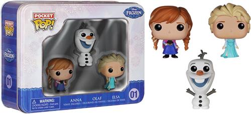 Anna Olaf Elsa (Frozen) Pocket Pop - Disney - Funko Pop