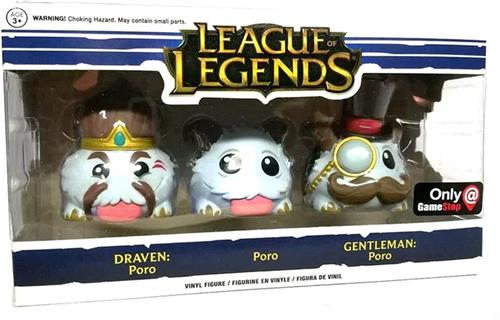 Funko Pop! Games: League of Legends - Poro 3-Pack (Project, King, Shadow Isles) [7/10] *Sticker Peal*