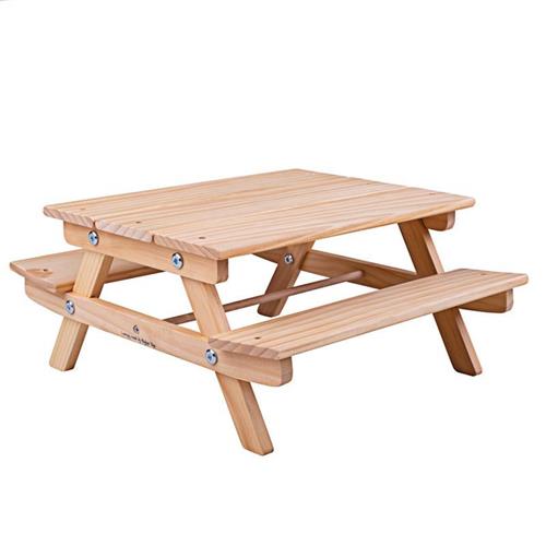 Bigjigs poppenmeubel picknicktafel hoogte 27cm