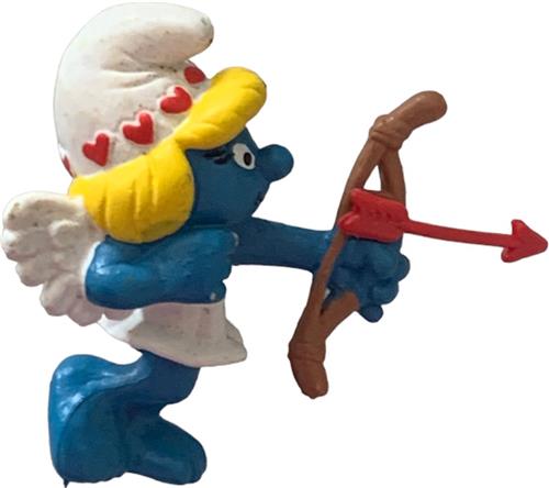 Cupido smurfin met Pijl / Verliefd - Valentijn - Engeltje smurfin - 6 cm - Schleich - 20156