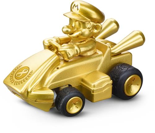 Carrera RC Mario Kart - Mini RC - Mario in Goud - Auto 2,4GHz RC Model Kant en Klaar