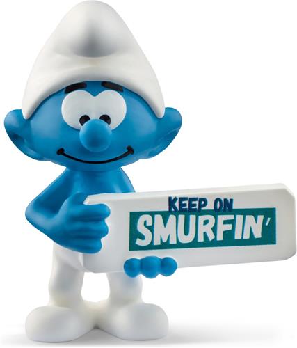 schleich de Smurfen - Smurf met bord - 20843