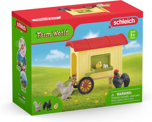 schleich FARM WORLD - Kippenhok - Kinderspeelgoed voor Jongens en Meisjes - 3 tot 8 jaar - 42572