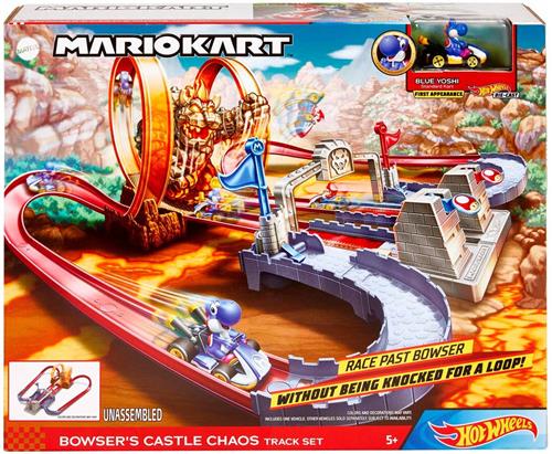 Hot Wheels Mario Kart Baanset Chaos in het Kasteel van Bowser