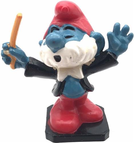 Grote smurf als dirigent - Schleich poppetje - 5,5 cm - De Smurfen