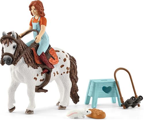 schleich HORSE CLUB - Mia & Spotty - Speelfigurenset - Kinderspeelgoed voor Jongens en Meisjes - 9 Onderdelen