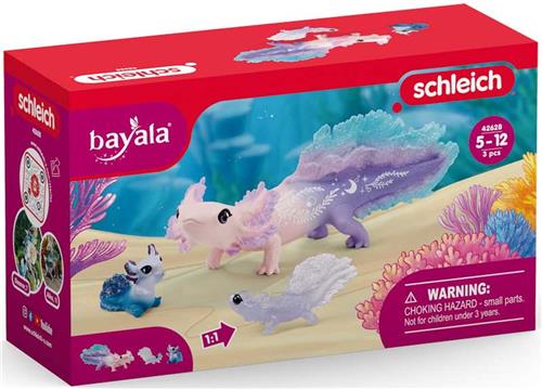 schleich BAYALA - Axolotl Ontdekkingsset - Salamander, Mexicaanse wandelvis - Axolotl speelgoed - 42628