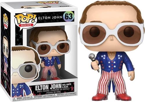 Funko Pop! Elton John (Red, White & Blue) - #63 Verzamelfiguur