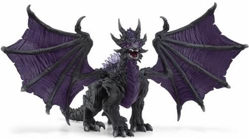 Dark Dragon-Figuur - Ultrarealistische En Duurzame Speelgoeddraak Met Beweegbare Vleugels - Cadeau Voor Jongens En Meisjes Vanaf 7 Jaar