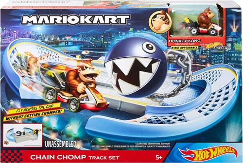 Hot Wheels Mario Kart Nemesis Track Set Chain Chomp