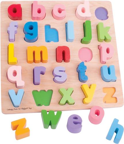 Bigjigs Baby - Houten abc Puzzel 'Kleine Letters'