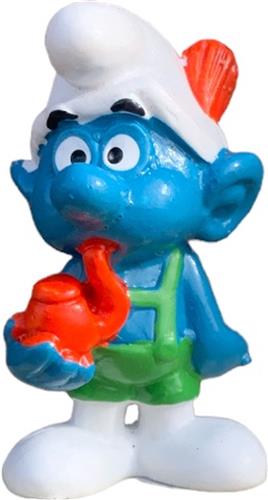 Tiroler smurf met pijp - De smurfen in groen tenue - 20081 - 5,5 cm Schleich