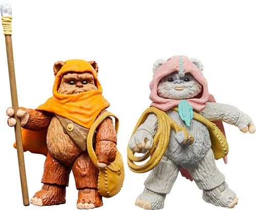 Hasbro Figuras Wicket W Warrick And Kneesaa Ewoks Star Wars 9 Cm Figuur Oranje