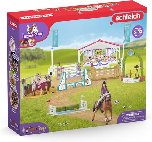 schleich HORSE CLUB Speelfigurenset - Vriendschappenconcours - Kinderspeelgoed voor Jongens en Meisjes - 5 to 12 jaar - 26 Onderdelen - 42440