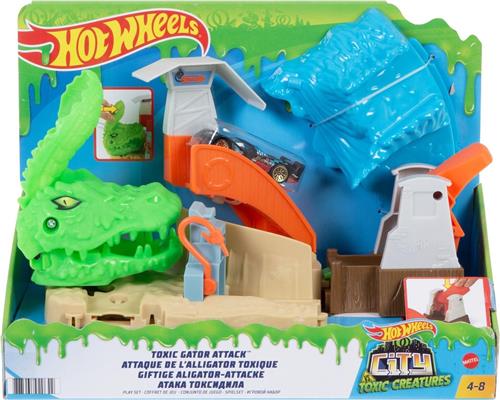 Hot Wheels City Giftige Krokodillen aanval speelset