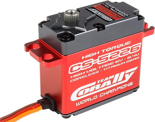 Team Corally - CS-5226 HV High Speed Servo - High Voltage - Coreless Motor - Titanium tandwielen - Kogelgelagert - Aluminium behuizing