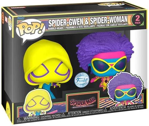 Funko Pop! 2-Pack: Spider-Man Across the Spider-Verse - Spider-Gwen & Spider-Woman Blacklight Exclusive