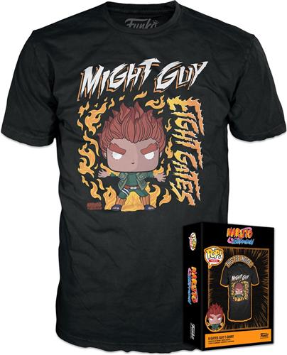 Funko Naruto - POP! Boxed Tee 8 Gates Guy Heren T-shirt - XL - Zwart