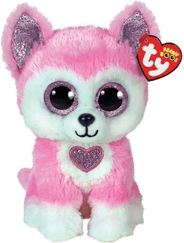 Ty Beanie Boo's Pink Hunk Husky 15cm