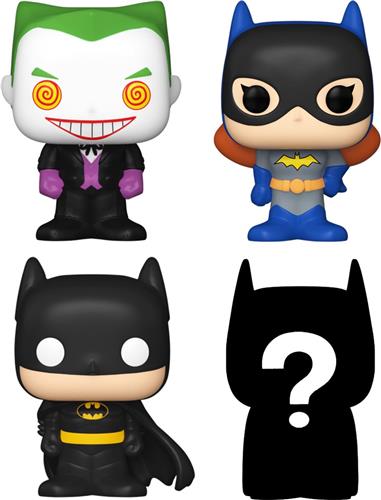 Funko Bitty Pop! DC Batman 4-Pack Series 2 - The Joker 06 - Batgirl 154 - Batman 144 + Mystery