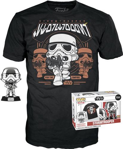 Funko Pop! & Tee: Star Wars - Stormtrooper (Gold Chrome) - XL