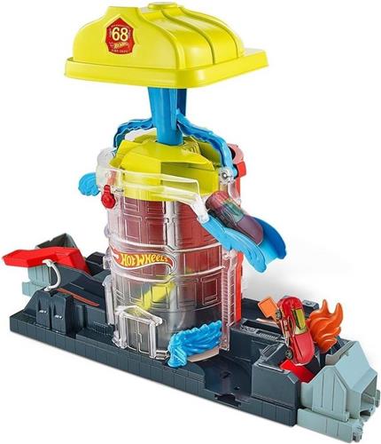 Hot Wheels City Super Fire House Rescue Play Set