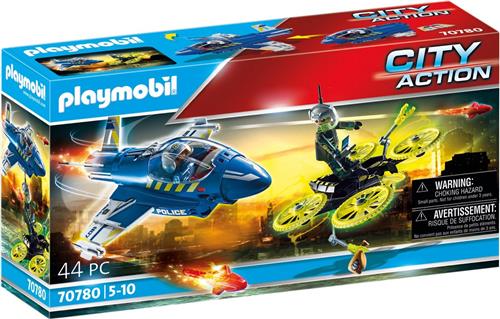 PLAYMOBIL City Action Politiejet: drone-achtervolging - 70780