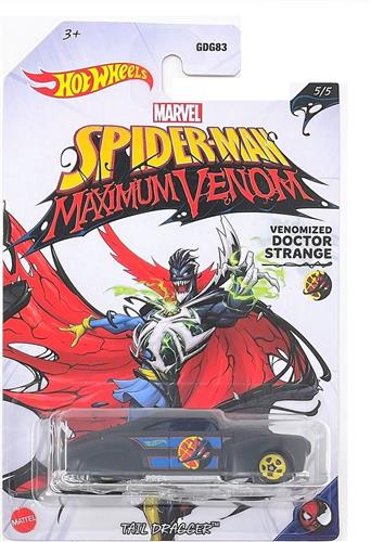 Hot Wheels Marvel Docter Strange Tail Dragger- Die Cast voertuig - 7 cm - Spider-Man Maximum Venom