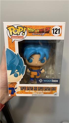 Funko Pop! Dragonball Z -Super Saiyan God Super Saiyan Goku #121 Wootbox