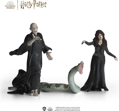 schleich WIZARDING WORLD Heer Voldemort met Nagini & Bellatrix van Detta - Harry Potter  Wizarding World - 42684