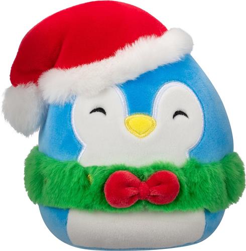 Squishmallows Puff Blue Penguin With Wreath And Hat 19cm Plush