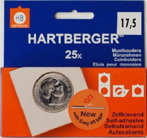 Hartberger Munthouders zelfklevend 17,5 mm (25x)