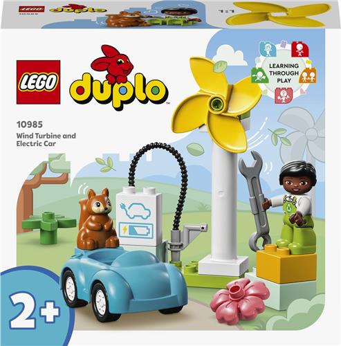 LEGO DUPLO Stad Windmolen en Elektrische Auto Set - 10985