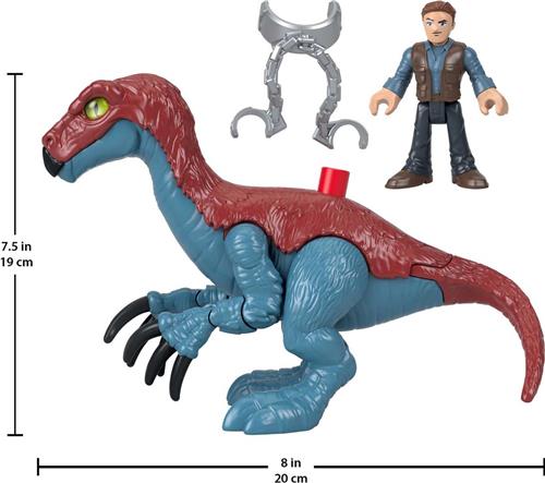 Fisher Price Jurassic World Therizinosaurus & Owen Speelfiguur - 3+