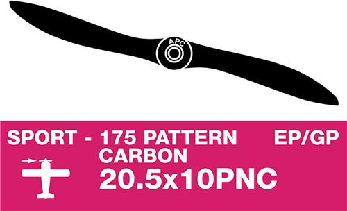 APC - Sport propeller - Carbon - smal - EP/GP - 20.5X10PNC