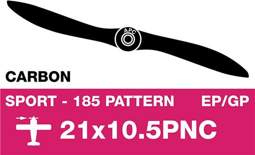 APC - Sport propeller - Carbon - smal - EP/GP - 21X10.5PNC