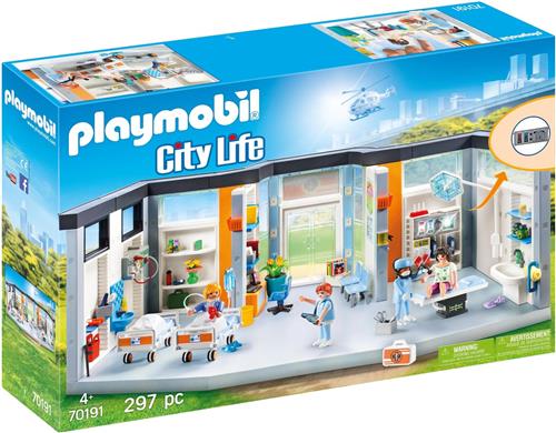 PLAYMOBIL City Life Ingerichte ziekenhuis vleugel - 70191