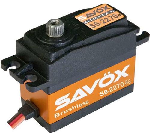 Savox - Servo - SB-2270SG - Digital - High Voltage - Brushless Motor - Staal tandwielens