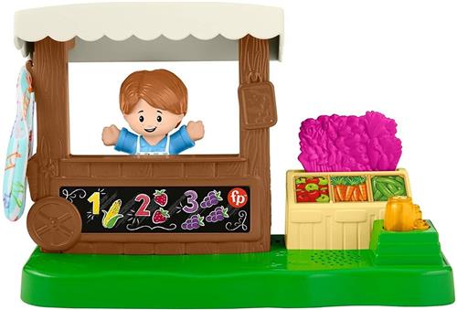 Fisher Price Little People Speelset - Groente en Fruit Marktkraam Inclusief Poppetje