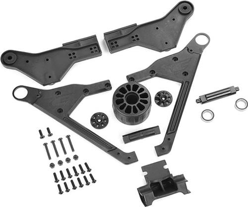 Team Corally - Wheelie Bar - 1 Wheel version - Complete Set