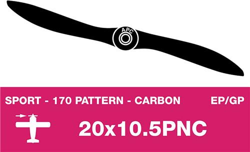 APC - Sport propeller - Carbon - smal - EP/GP - 20X10.5PNC