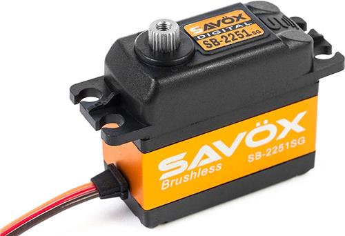 Savox - Servo - SB-2251SG - Digital - Brushless Motor - Staal tandwielens