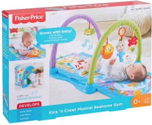 Fisher Price Kick 'n Crawl Musical Seahorse Gym