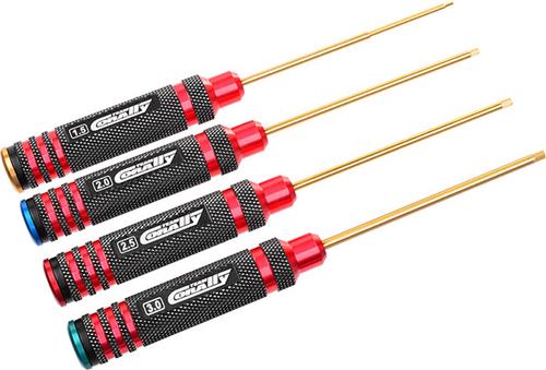 Team Corally - Pro Nut Hex Tool Set - Ti-Ni Coated - 1.5 / 2.0 / 2.5 / 3.0 mm - 4 pcs