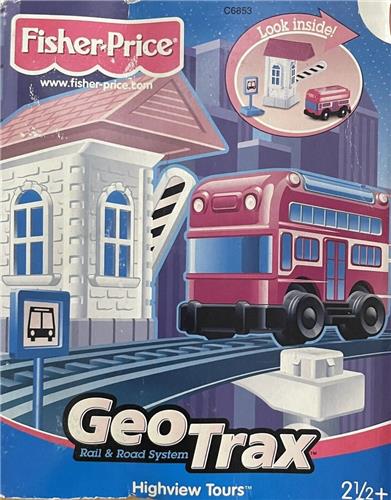 Fisher Price Geo Trax Dubbeldekker rit Rail & Road System - HIGHVIEW TOURS