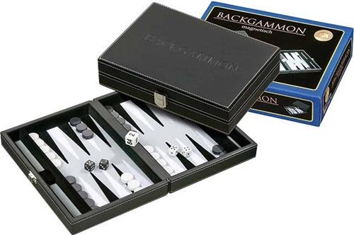 Philos Backgammon Koffer Tinos Magnetisch (Grijs)